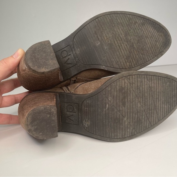 Dolce Vita Colten Brown Buckle Stacked Heeled Boots 7 - Picture 10 of 15